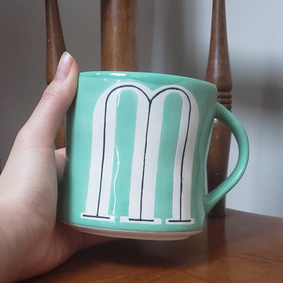 Anthropologie Handpainted M Mug - Picture 7 of 7